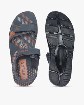 dual strap sandals with velcro