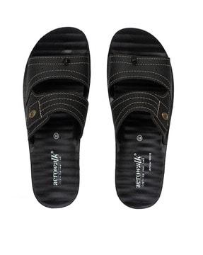 dual-strap slides slippers