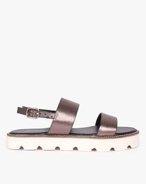 dual strap slingback sandals