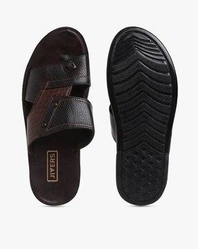 dual-strap slip-on sandals