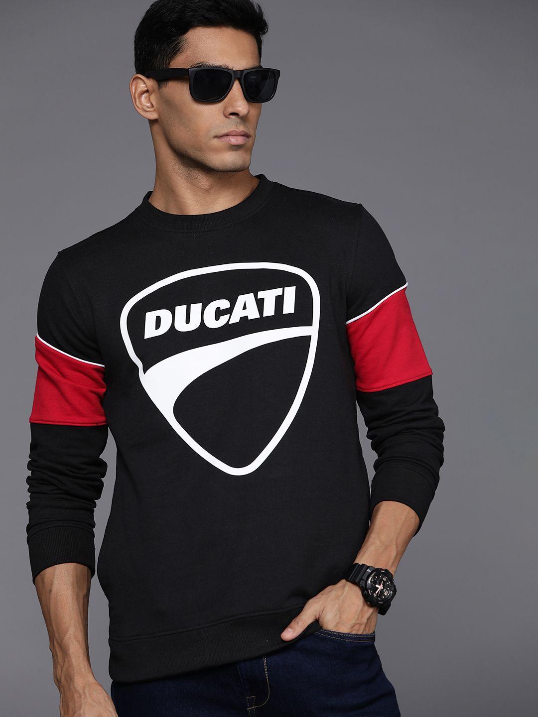 ducati brand logo printed sweatshirt