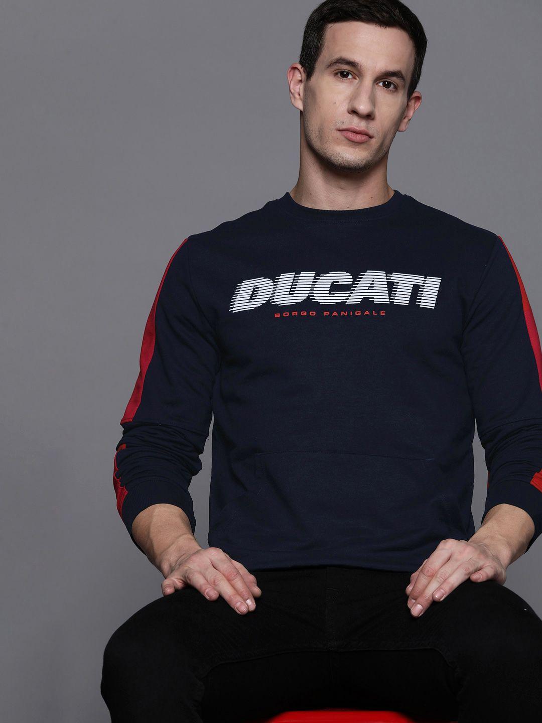 ducati men printed sweatshirt