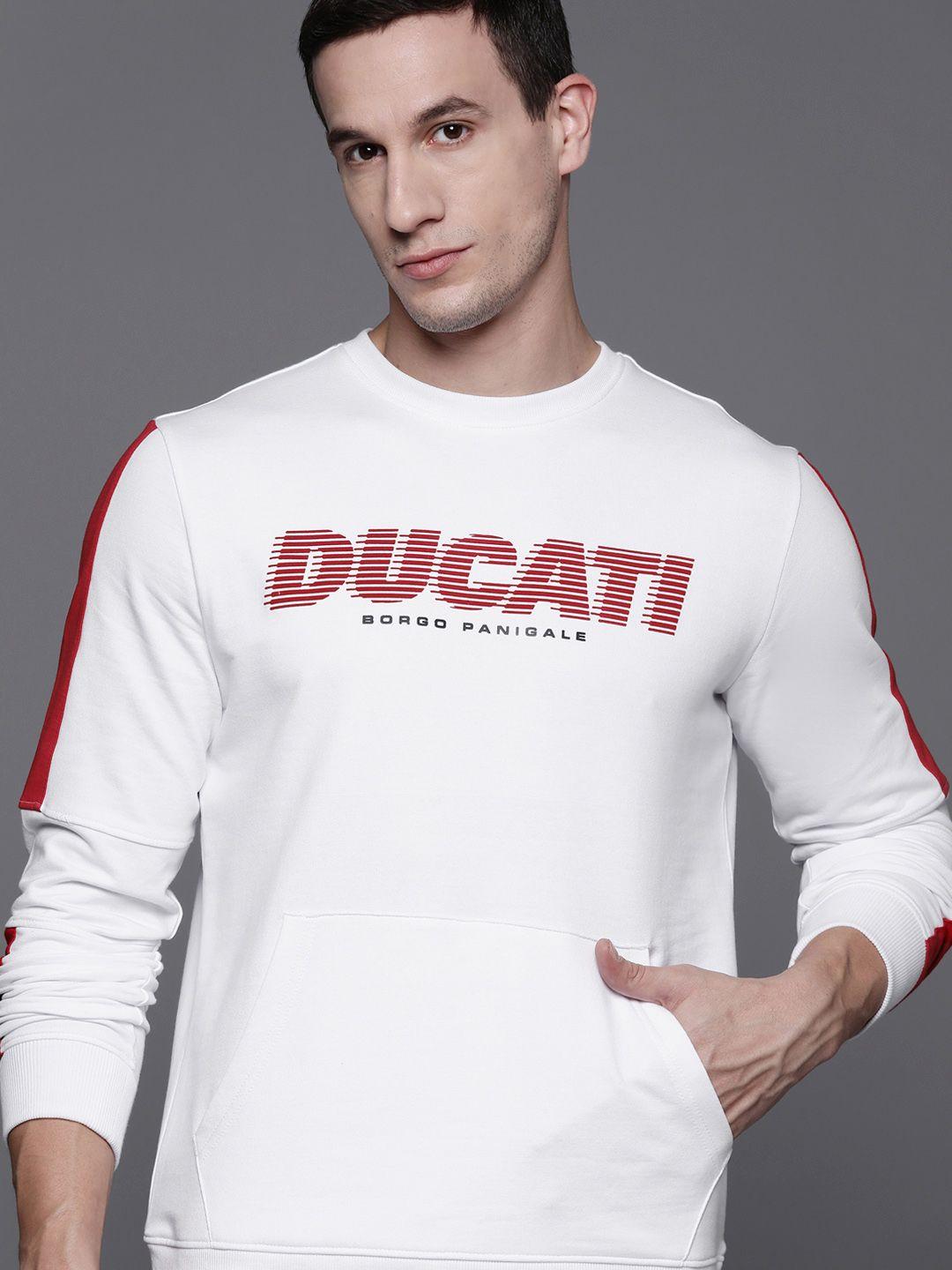 ducati men printed sweatshirt