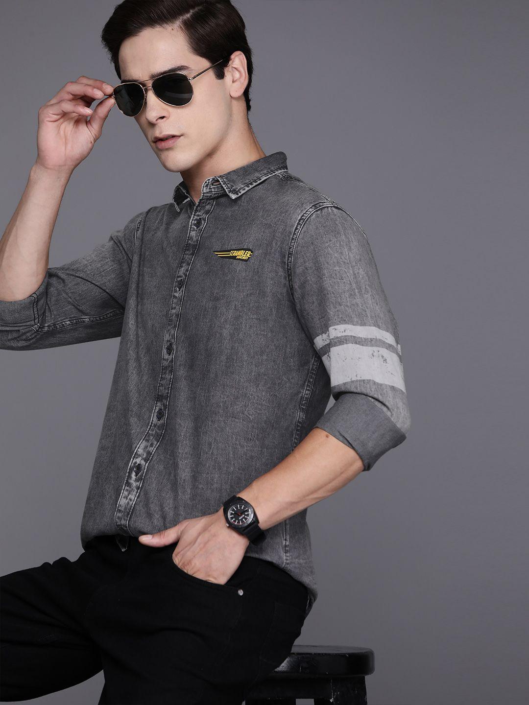 ducati pure cotton denim shirt