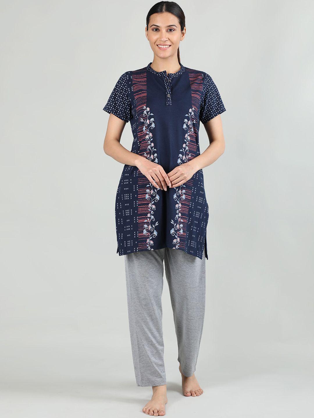 duchess floral printed night suit