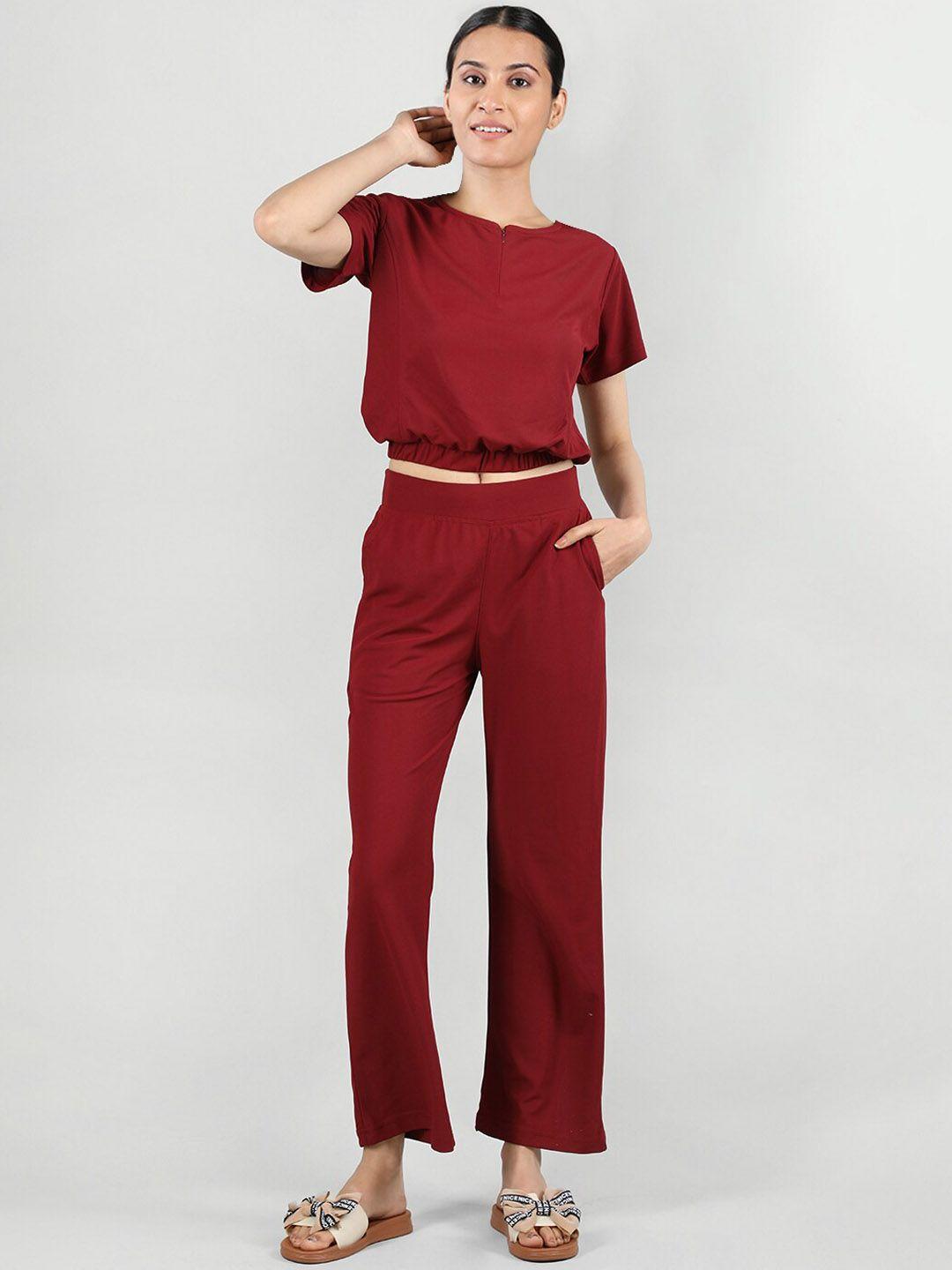 duchess round neck top & trousers