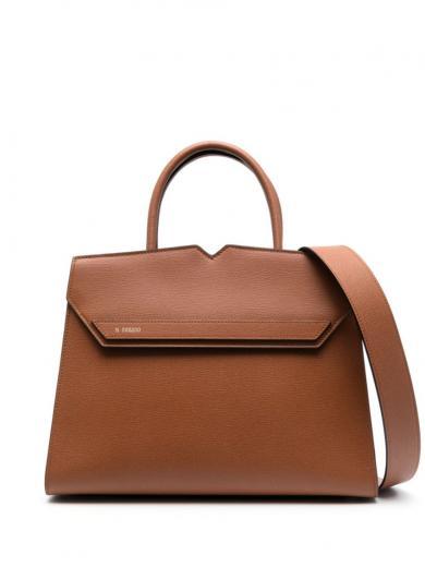 duetto leather top-handle bag
