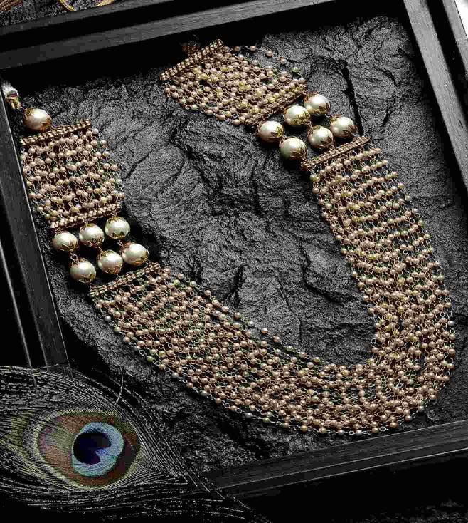 dugri styles gold & white fashoin necklaces