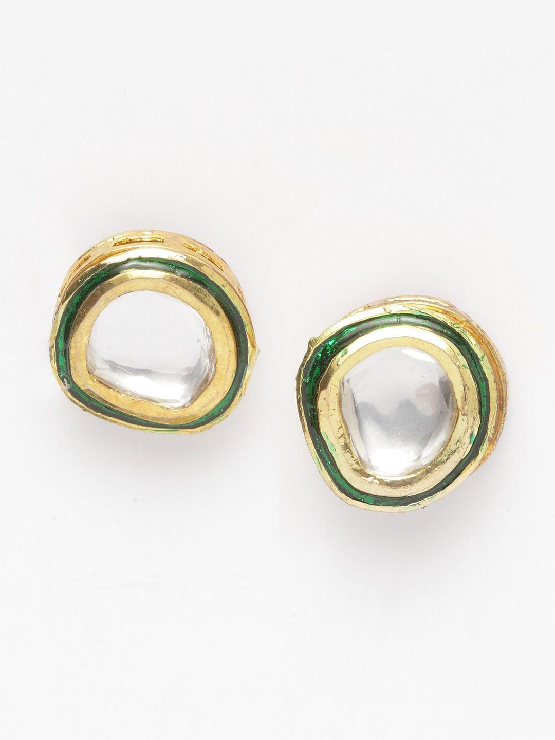 dugristyle gold-plated classic studs earrings