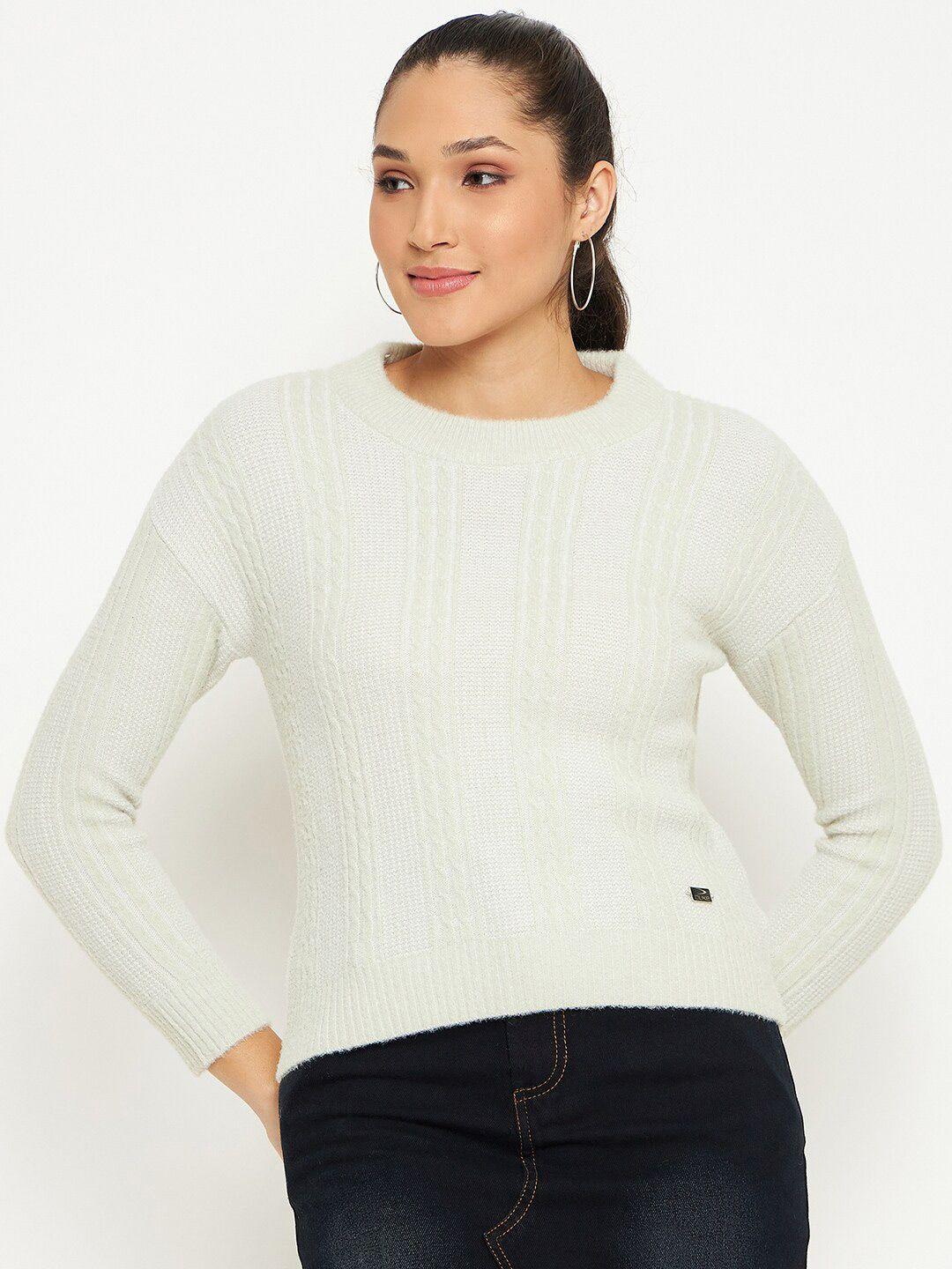 duke cable knit acrylic pullover