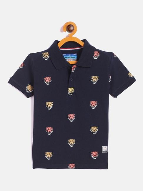duke-kids-navy-printed-polo-t-shirt