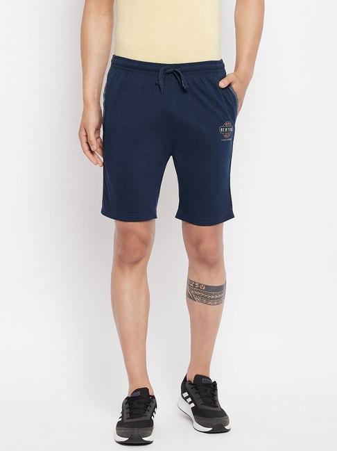 duke navy regular fit shorts