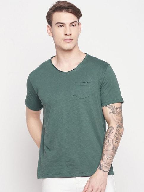 duke stone green slim fit t-shirt