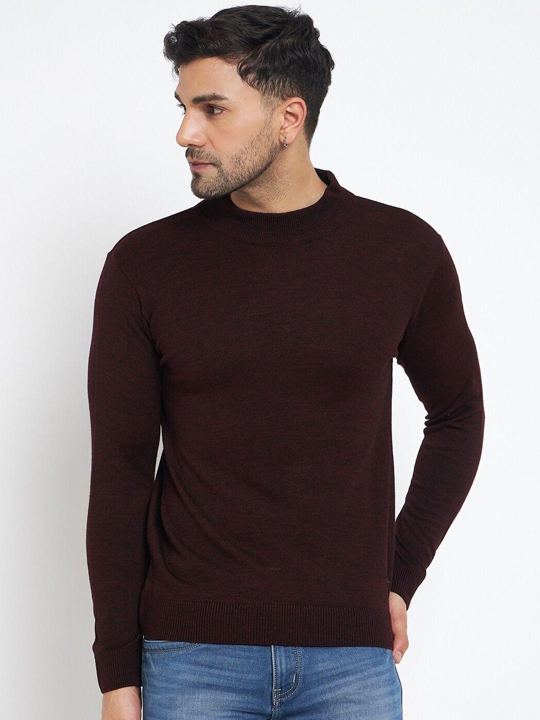 duke turtle neck long sleeves acrylic pullover sweater
