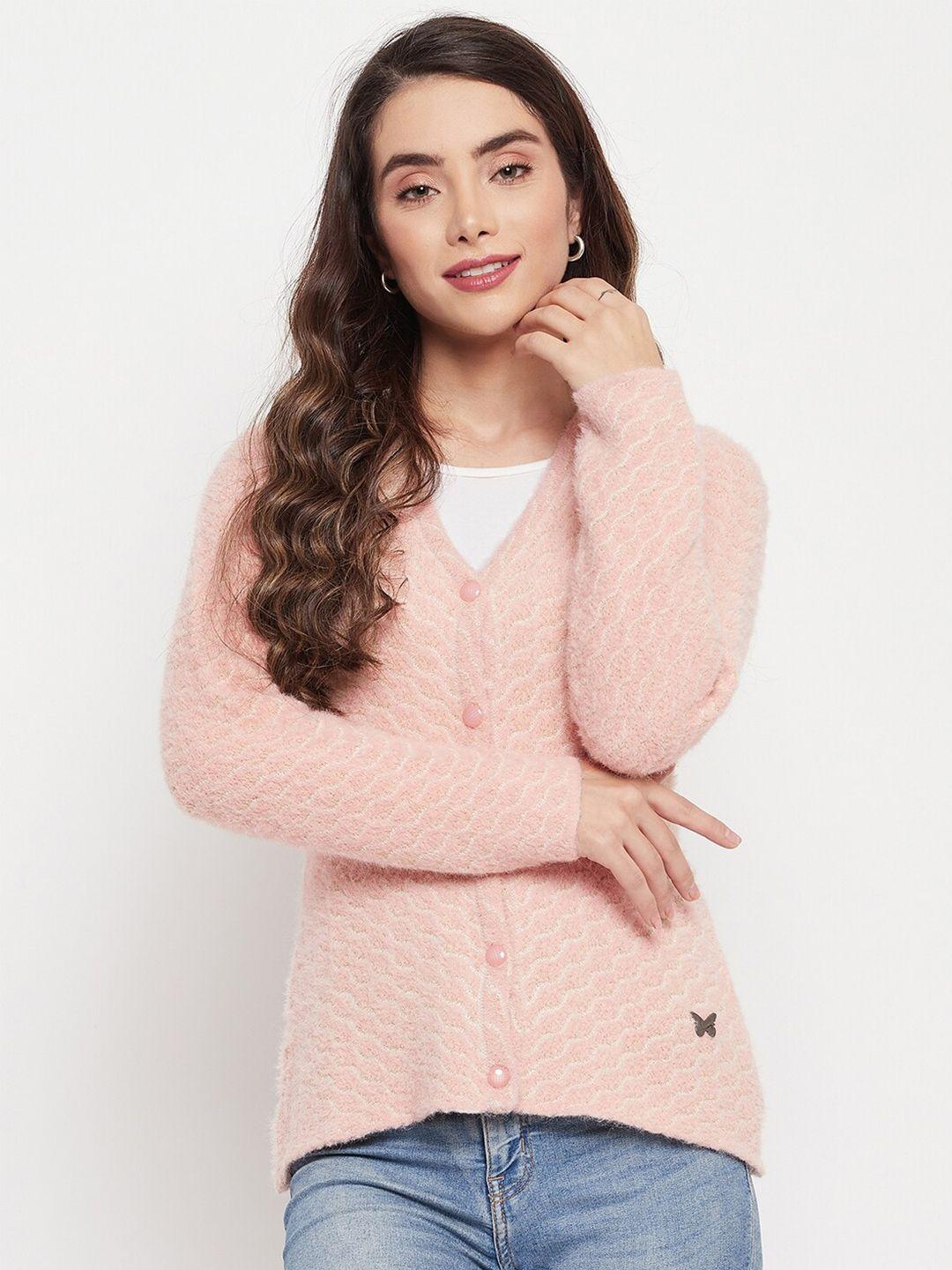 duke women pink cardigan sweater