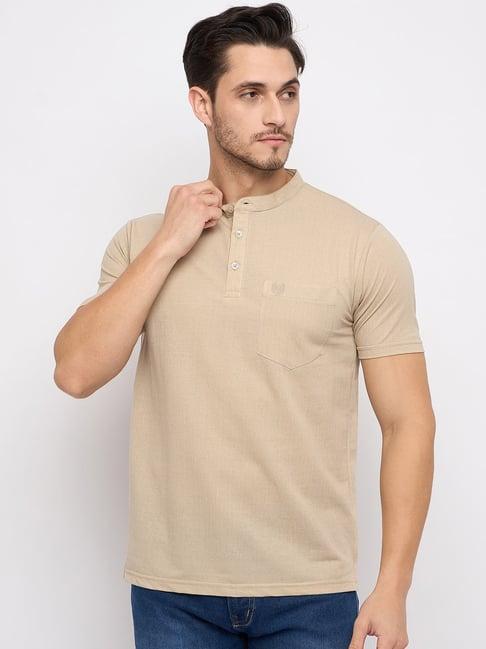 duke beige regular fit t-shirt