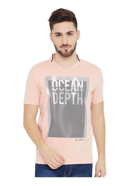 duke blush pink printed t-shirt