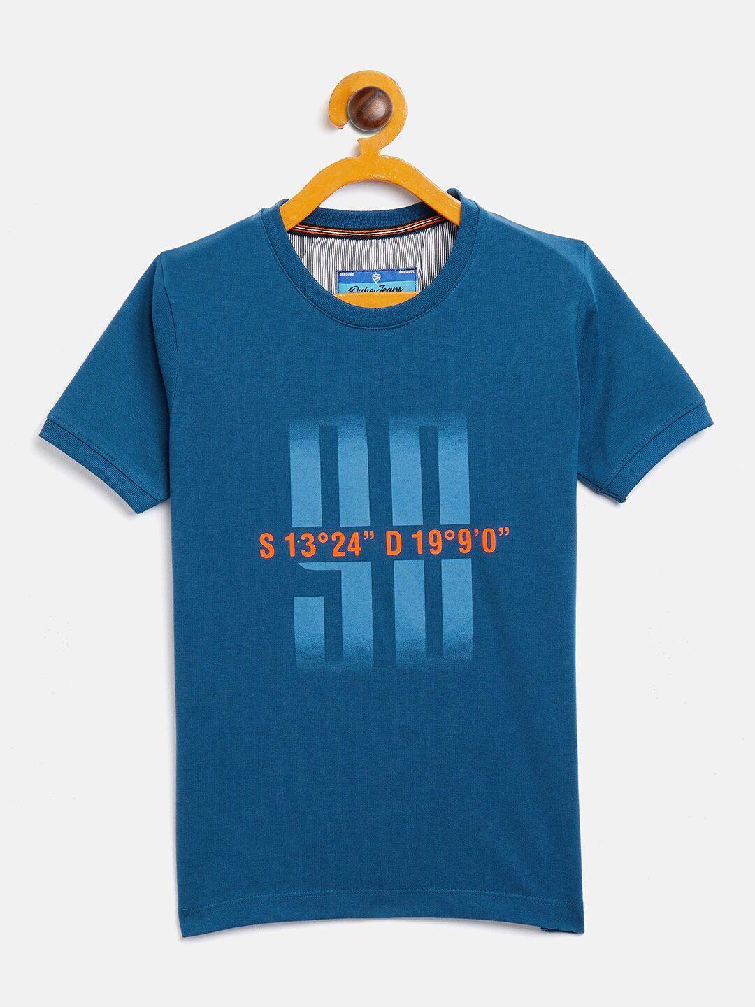 duke boys blue typography printed t-shirt