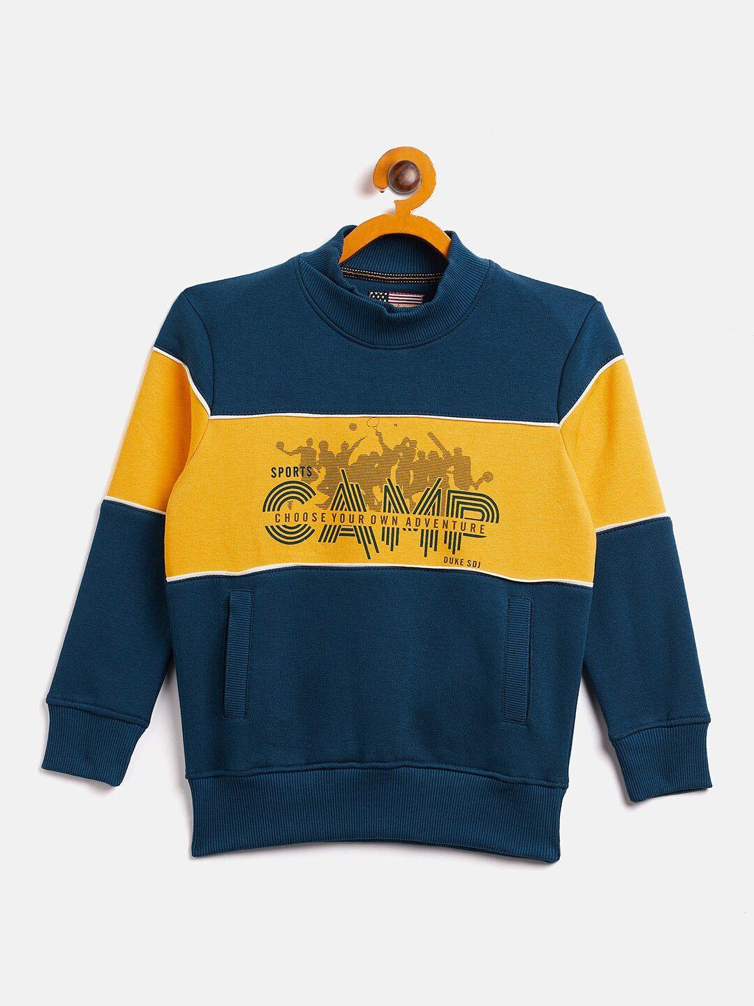 duke boys colourblocked fleece sweatshirt