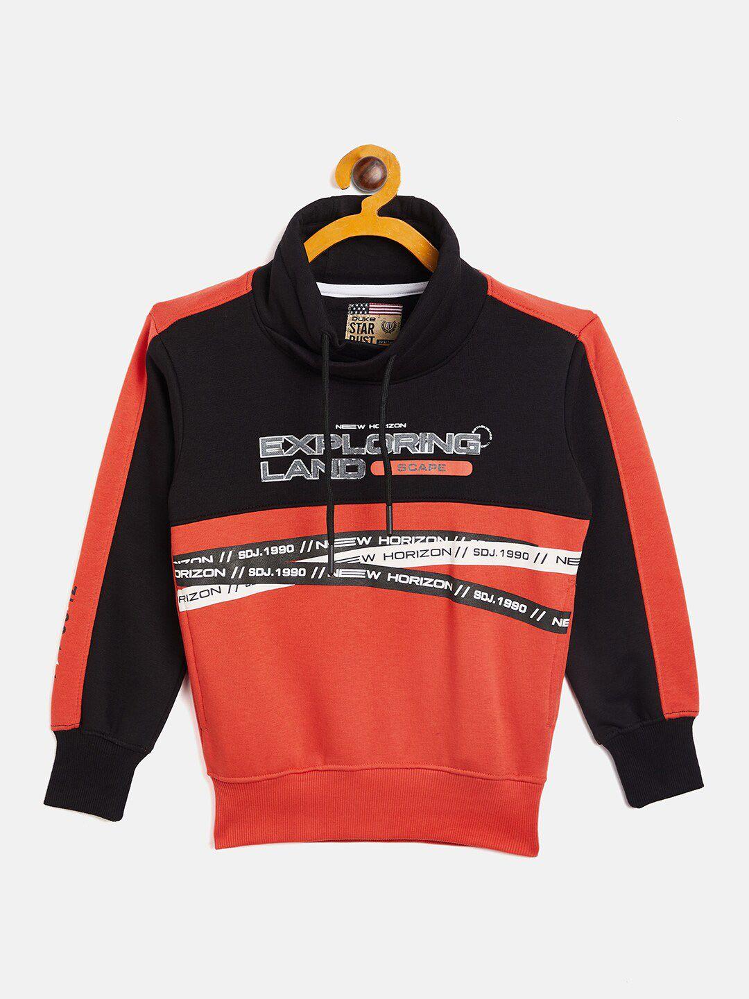 duke boys coral printed sweatshirt