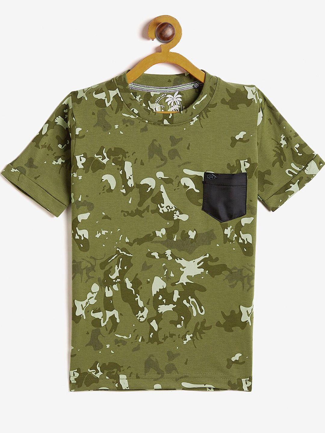 duke boys green camouflage dyed t-shirt