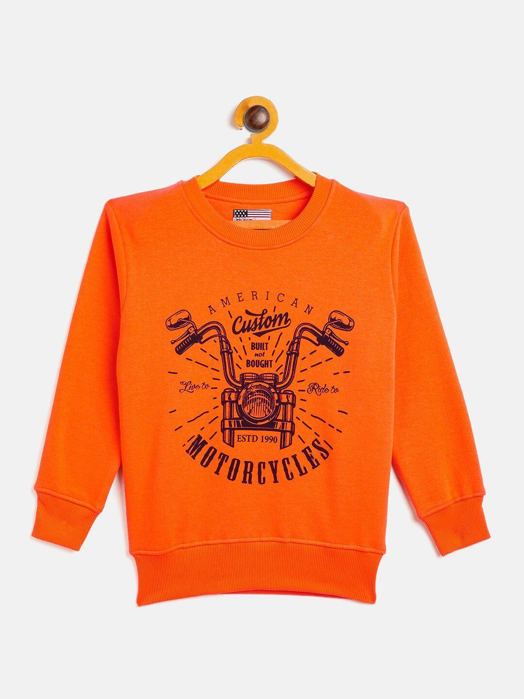 duke boys orange printed  sweatshirt