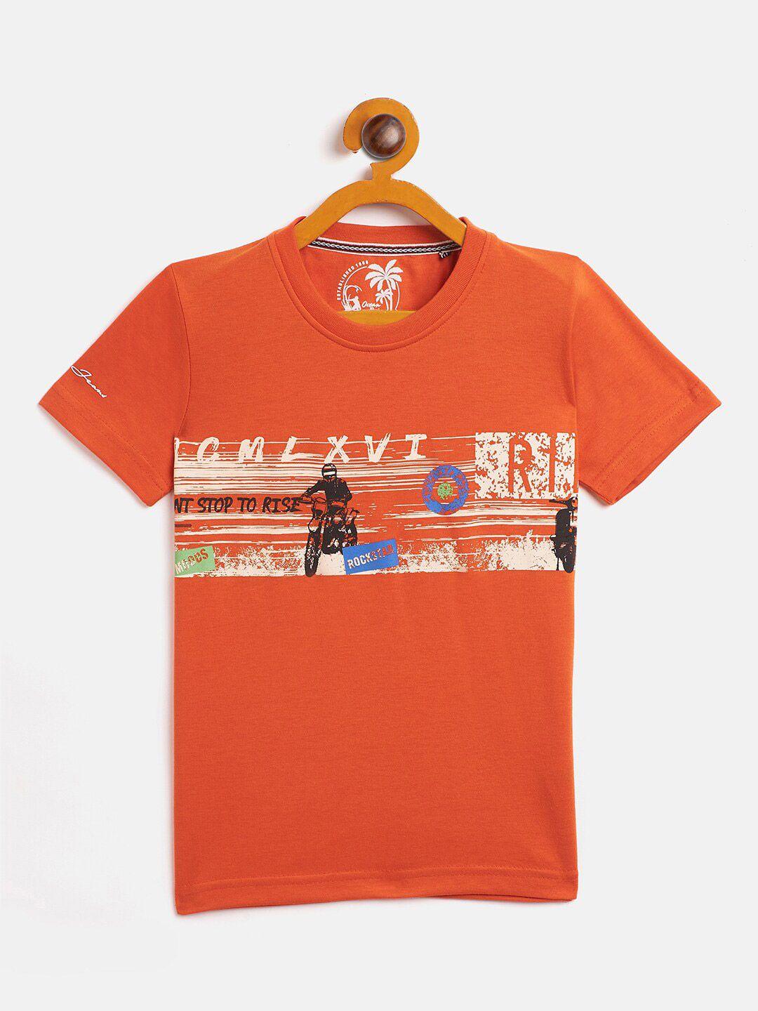 duke boys orange printed t-shirt