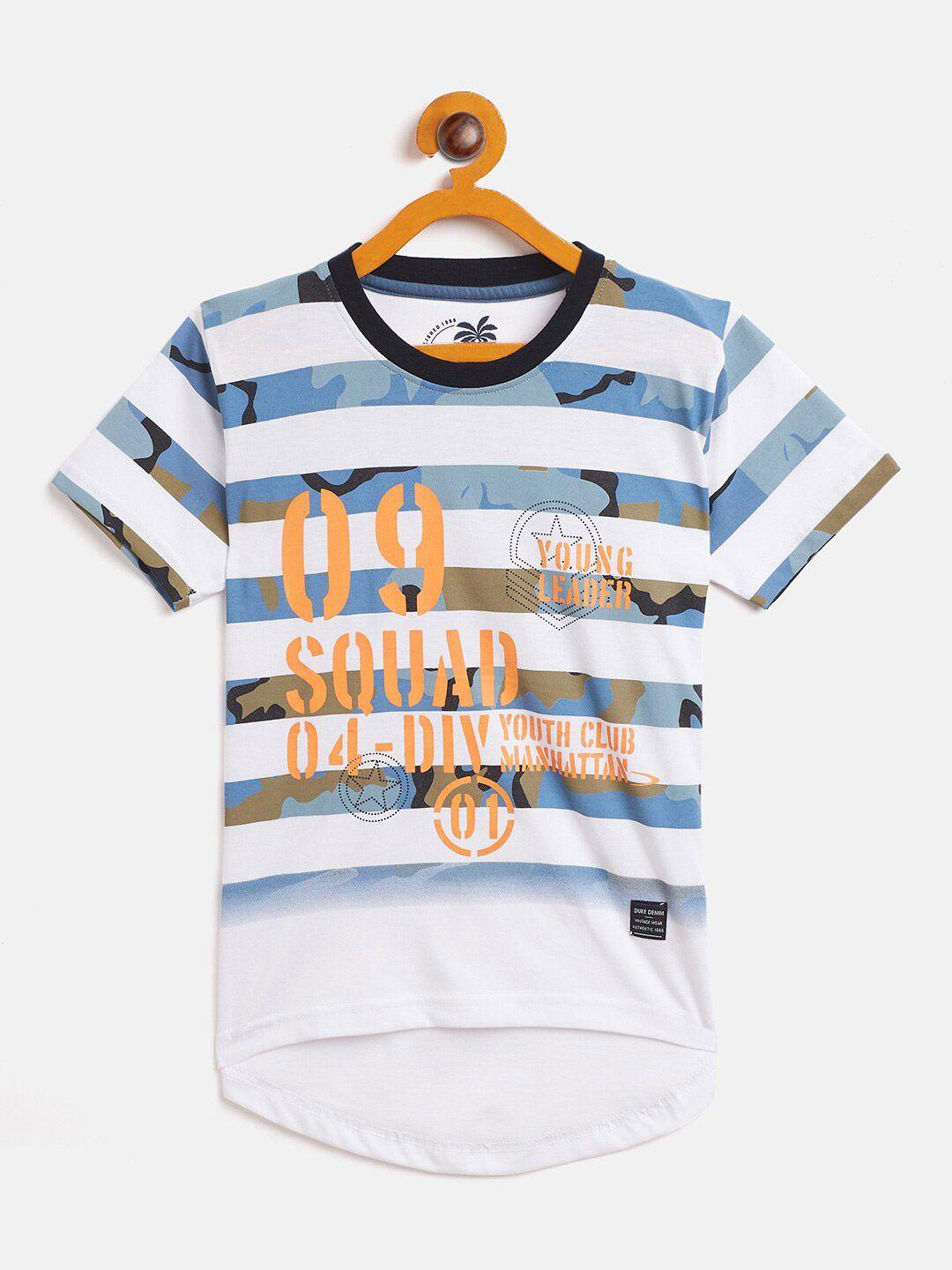 duke boys white striped t-shirt