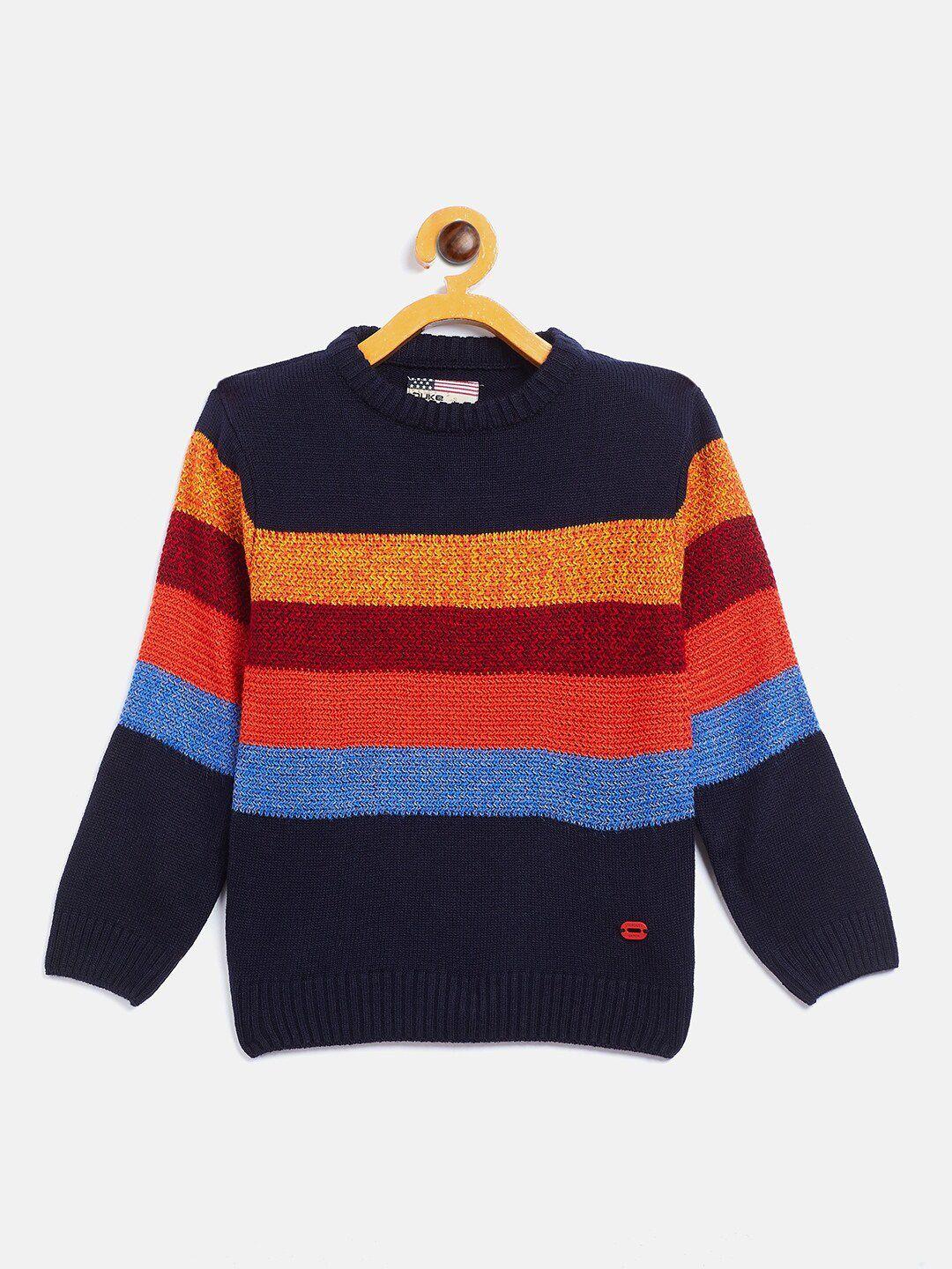 duke boys wool blue & red striped pullover