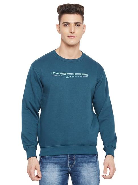 duke denim blue regular fit sweatshirt