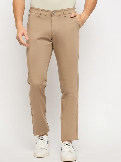 duke fawn cotton slim fit chinos