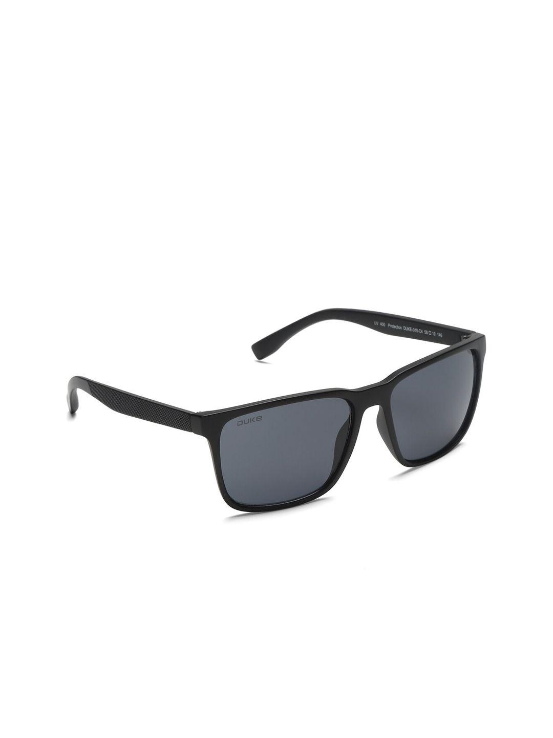 duke full rim rectangle sunglasses with uv protected lens duke-010-c4