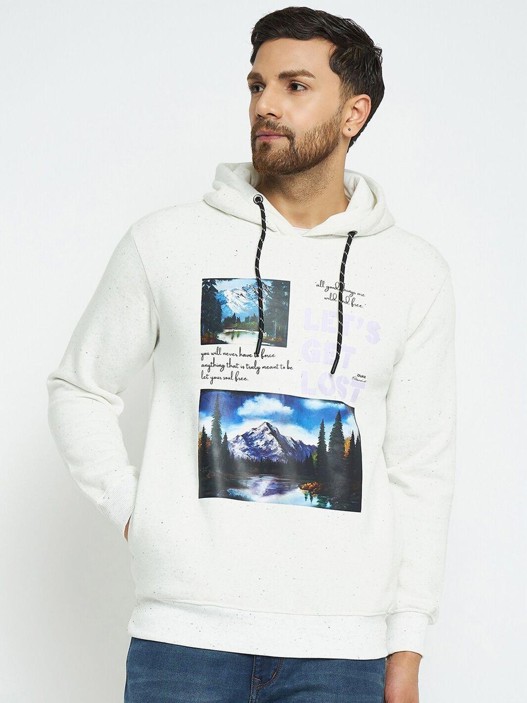 duke graphic printed hooded sweatshirt