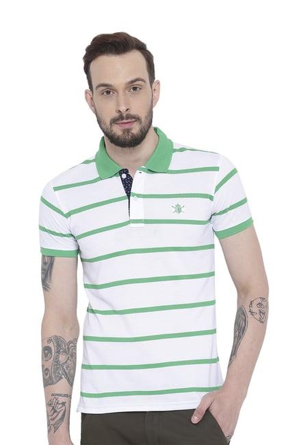 duke green & white short sleeves regular fit t-shirt