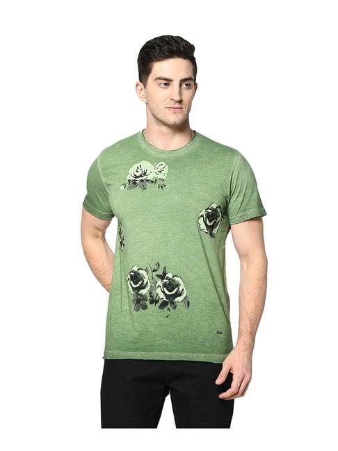 duke green floral print t-shirt