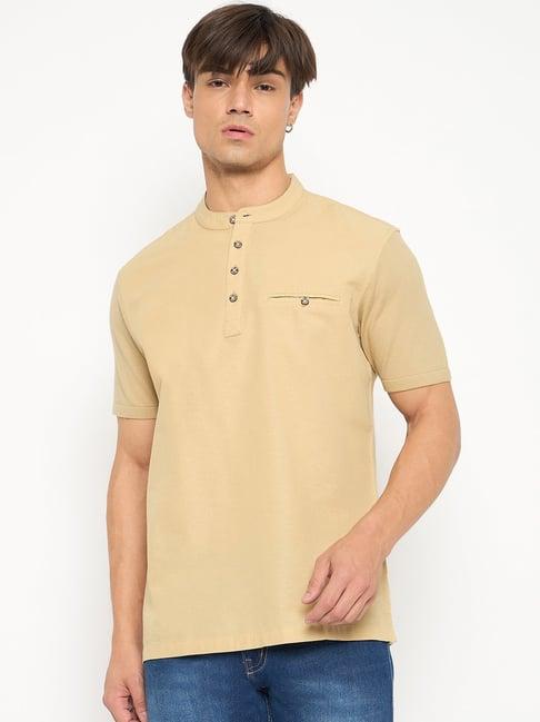 duke khaki slim fit t-shirt