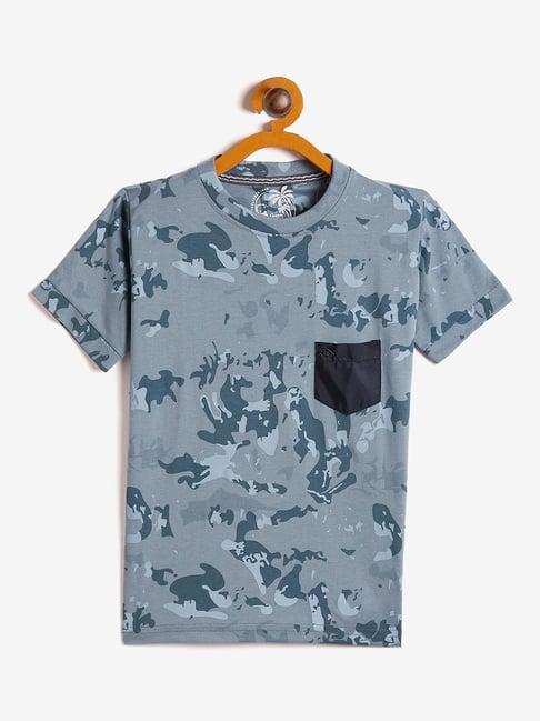 duke kids grey camouflage t-shirt
