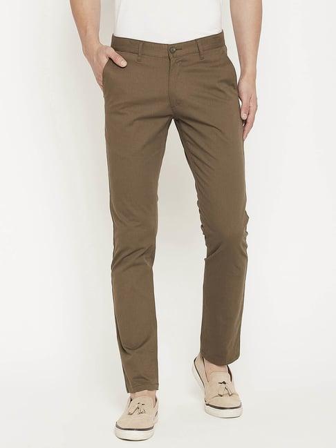 duke mehandi slim fit trousers