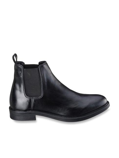 duke men's black chelsea boots