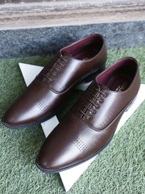 duke men's brown oxford shoes