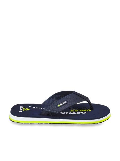 duke men's navy flip flops