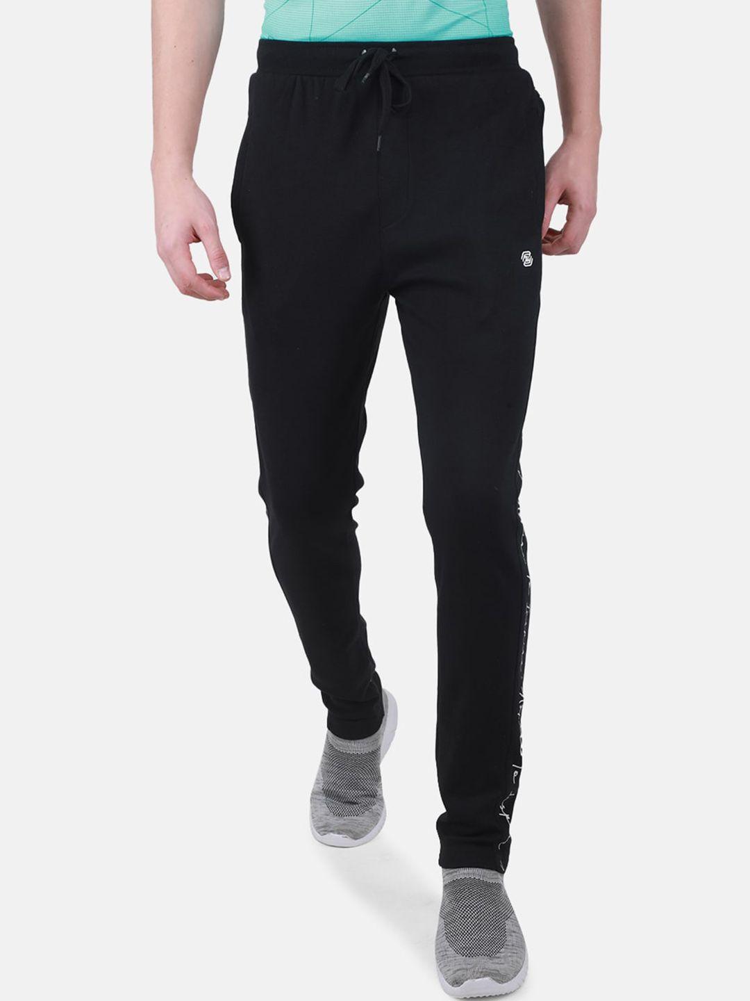 duke men printed detail relaxed fit cotton track pants