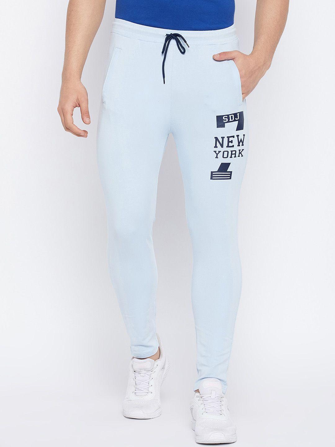 duke men printed relaxed fit cotton track pants