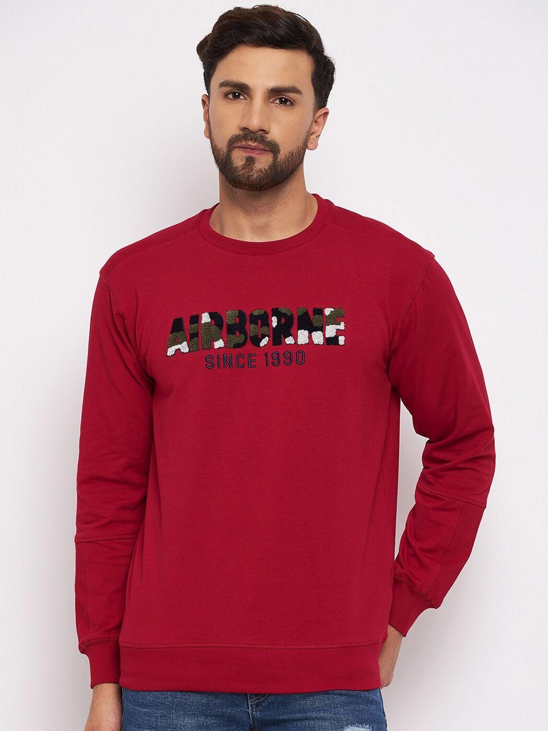 duke men red printed fleece sweatshirt