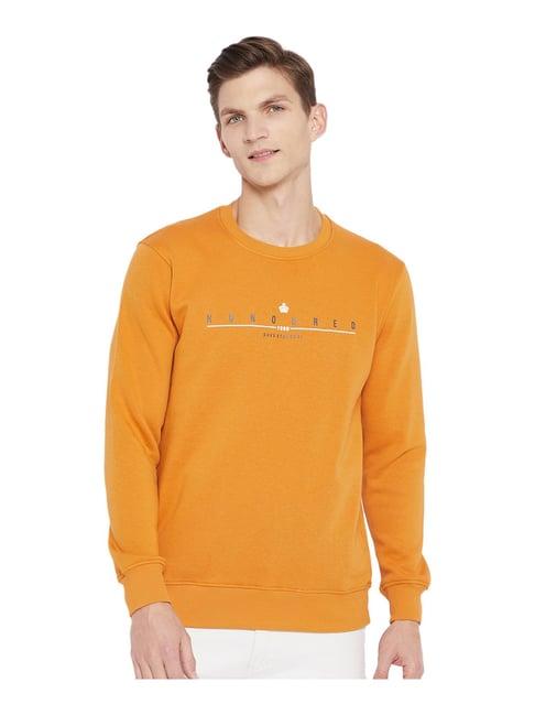 duke mustard round neck sweatshirt