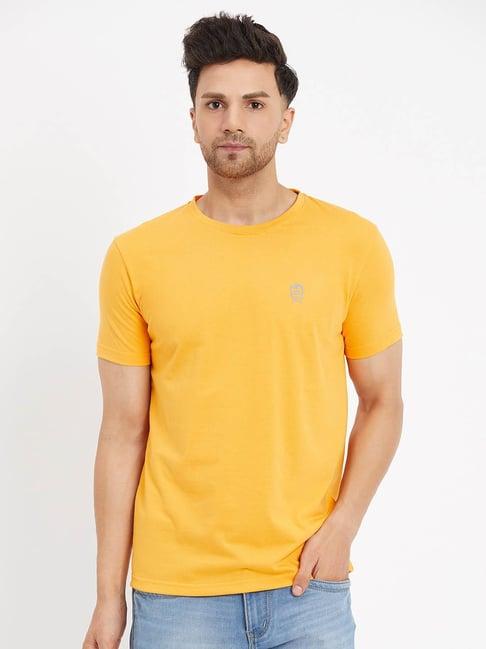 duke mustard slim fit t-shirt