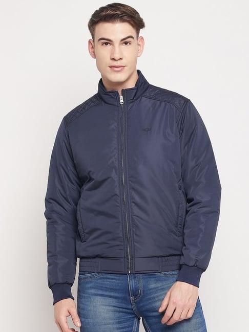 duke navy blue slim fit jacket