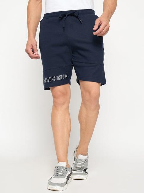 duke navy regular fit shorts