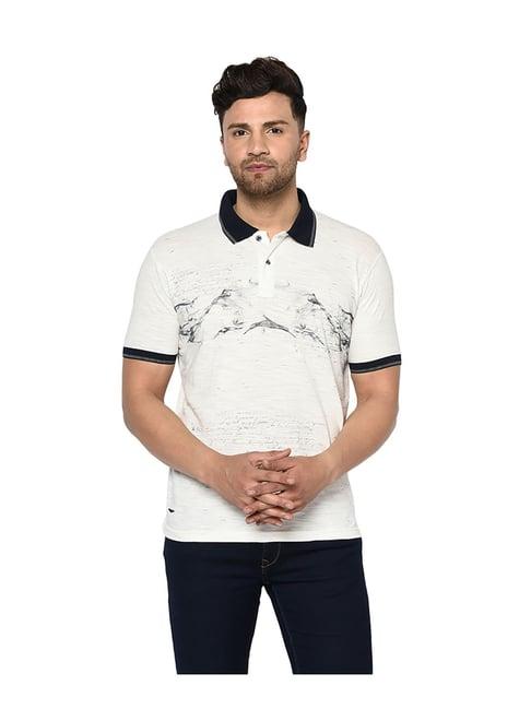 duke off white printed polo t-shirt