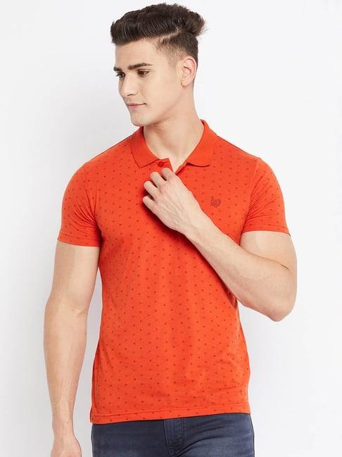 duke orange polo t-shirt